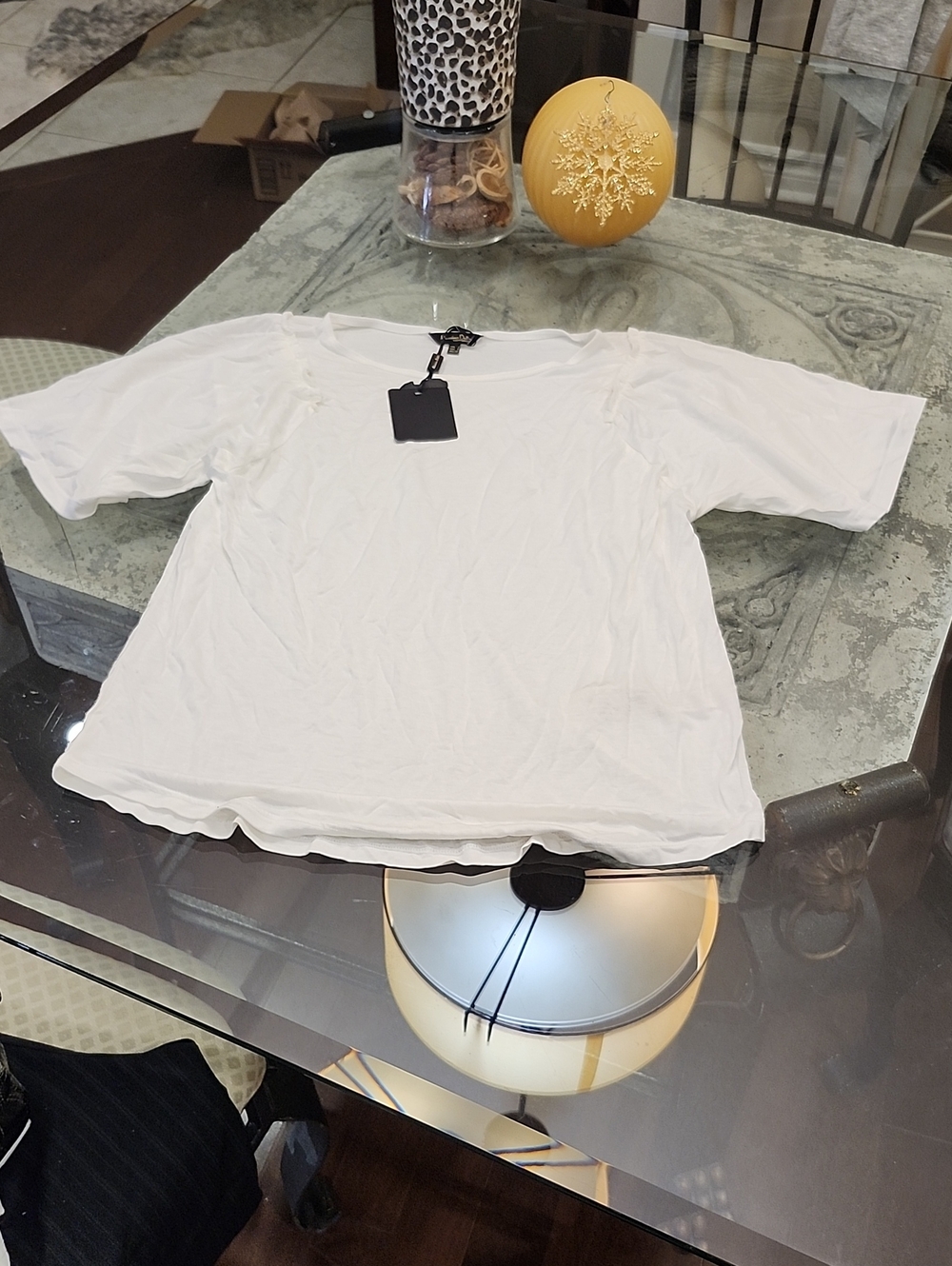 Massimo Dutti Womens Lyocelwhite Flowy Summer Shirt Small New